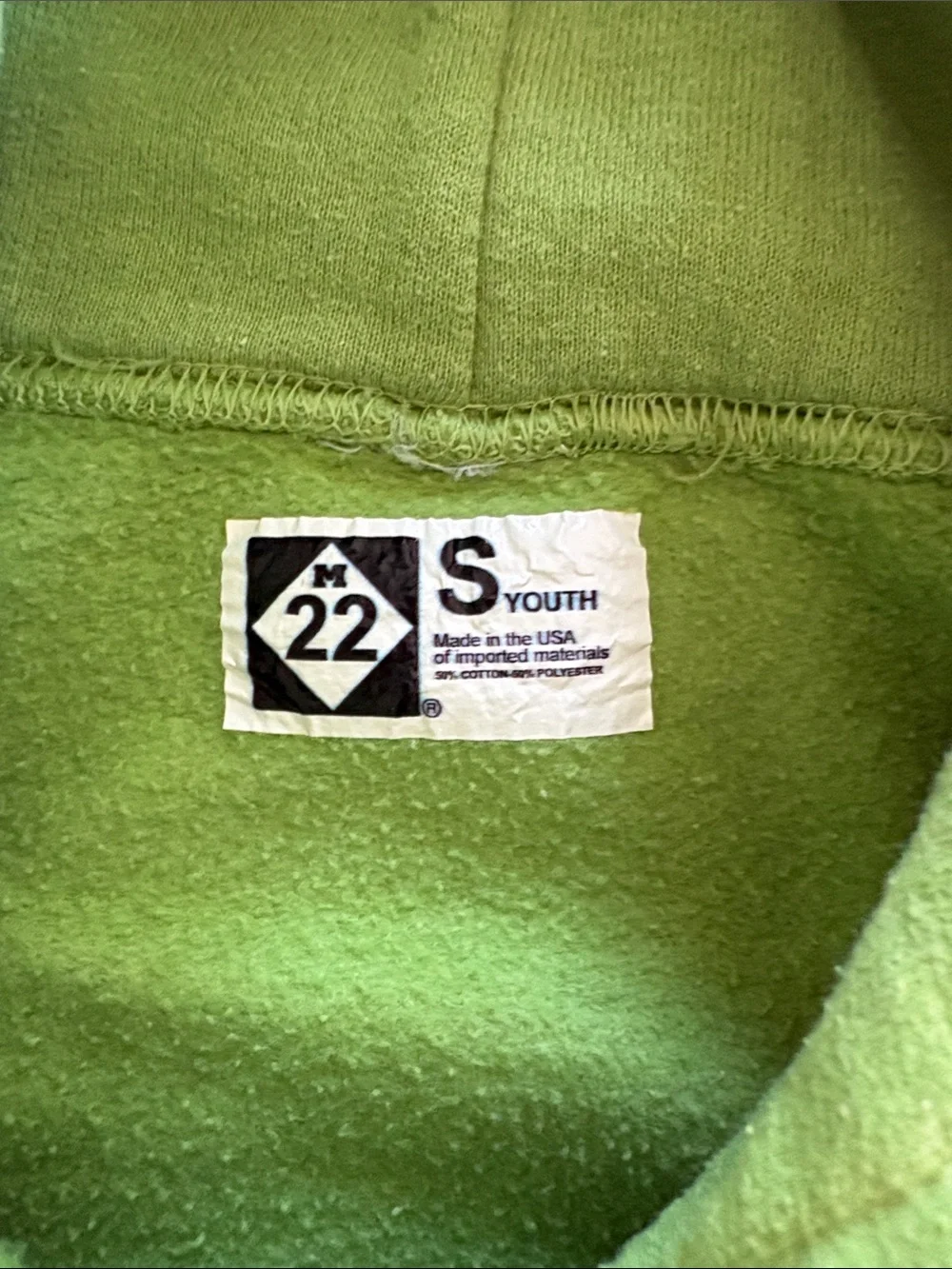 M22- Green kids hoodie